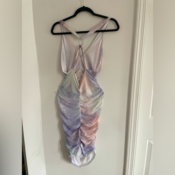 “Cotton Candy” - Meshing Around Mini Dress - Purple/combo - Picture 2 of 7